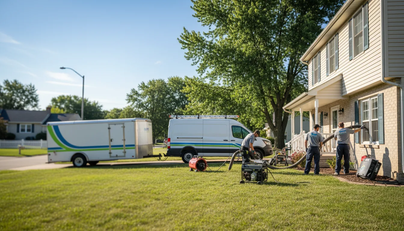 Flooded Basement Restoration And Cleanup With Repair in Dunkerton, IA near me